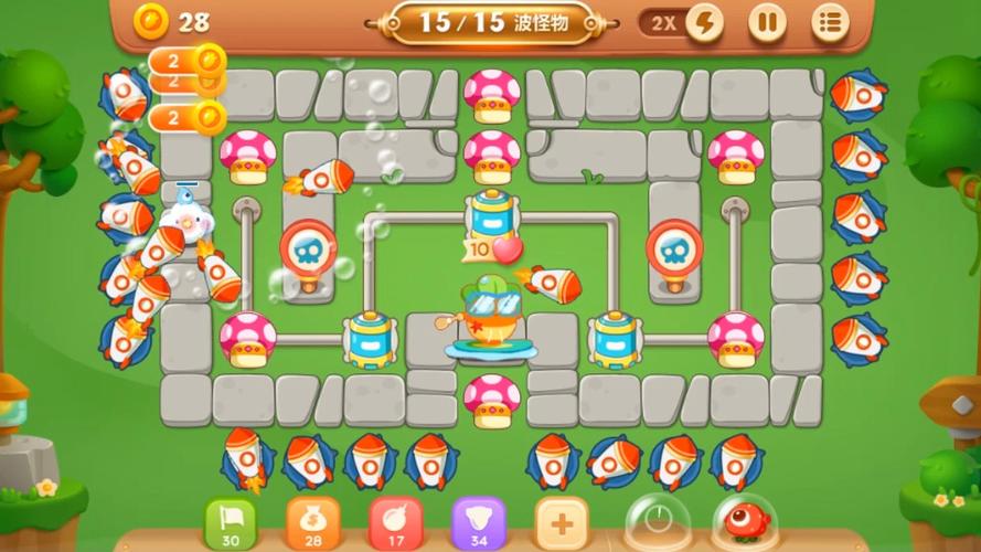 保卫萝卜3集市笫5关攻略