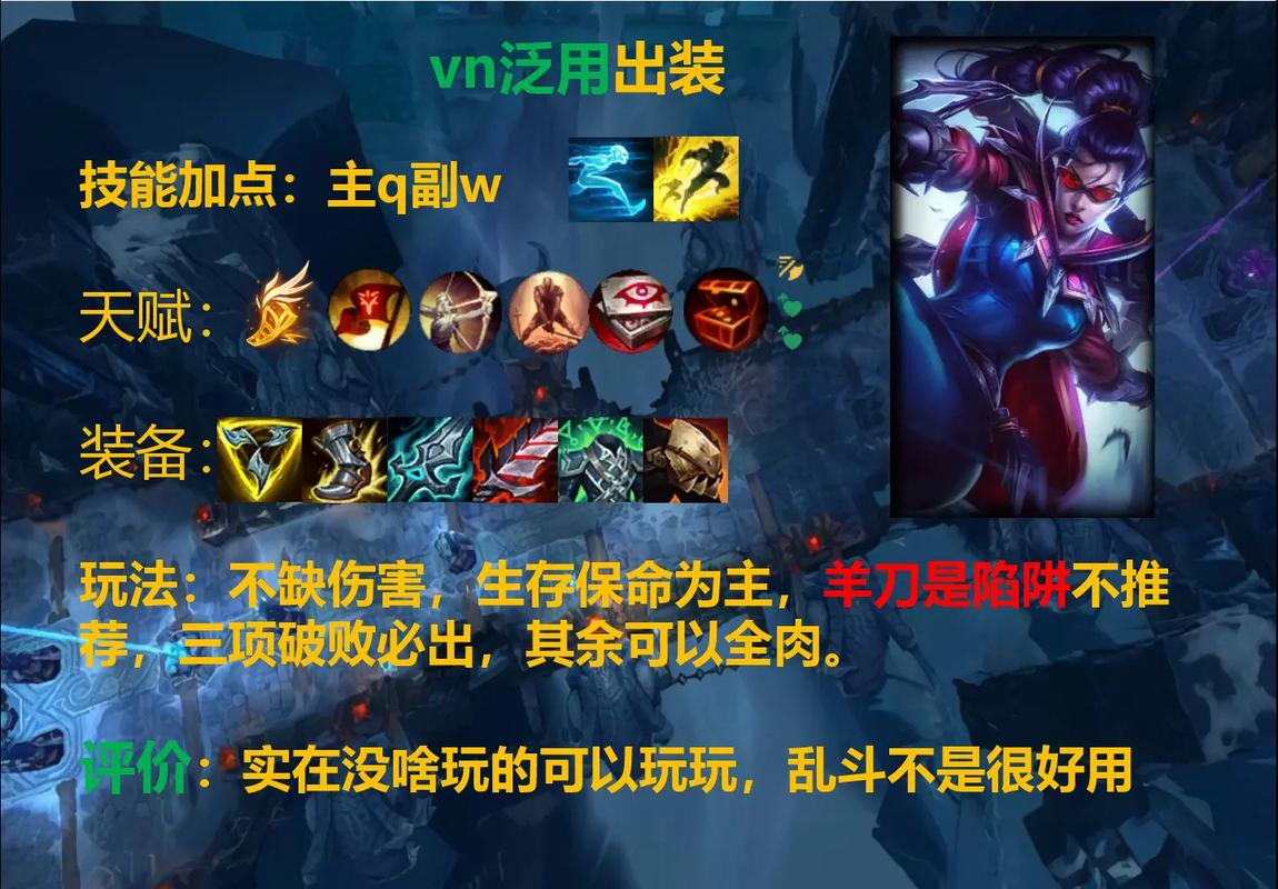 英雄联盟vn出装,轻松多杀敌,极地暴击VN