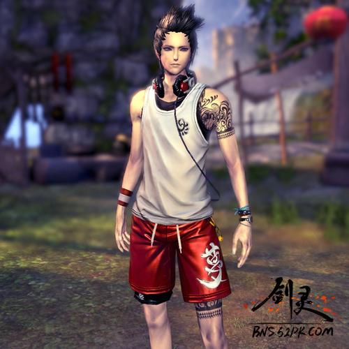 剑灵人族男能刷出的时装。